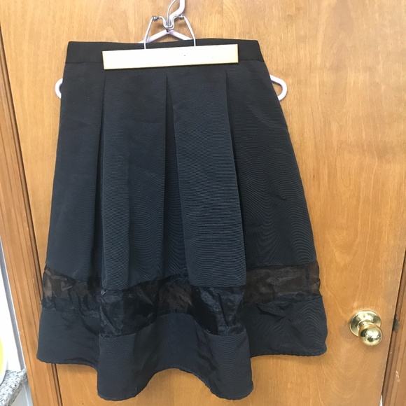 Express Black Maxi Skirt Mesh Size 6 - Picture 1 of 3